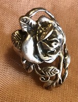 Antik 835-ös ezüst jelzett rózsás gyűrű