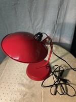 Retro loft design piros asztali lámpa.