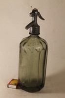 Antique green soda bottle b3