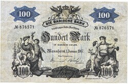 German states 100 German gold marks 1907 replica