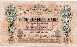 German States 500 Deutschmark 1875 replica