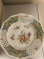 Dresden or Schumann Style Hollow Porcelain Plate