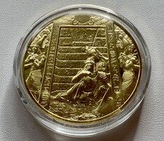 66T/39. From HUF 1! 24K gold-plated 925 silver (39 g) opera commemorative coin! Verdi: Aida