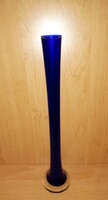Single strand blue glass vase 39 cm (3/d)