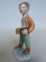 Retro bodrogkeresztúri Harmonikás fiú, 17 cm