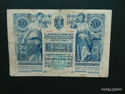 50 Crown 1902 rr rare banknote!