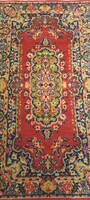 Handmade Persian carpet, wall covering running rug 127 cm x 67 cm