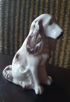 Spaniel, raven house porcelain dog
