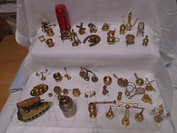 An old mini copper collection of 50 pieces in one