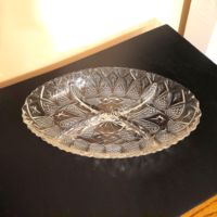 Crystal bowl, divided tray, centerpiece