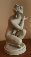 Raffaello Romanelli (1856-1928) nyomán, Venus. Biscuit porcelán