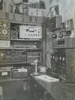 D192954   Régi fotó -Amatőr rádió állomás  -Erdőssy József  Pesterzsébet 1960k