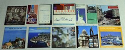 Prospektus 60-as 70-es évek Szlovénia Dubrovnik Szerbia Zágráb New York Izrael utazás reklám 13 db.