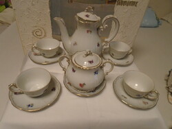 Beautiful antique Zsolnay porcelain cafe with shield seal, flawless.