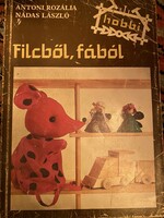 A children's hobby book made of felt and wood