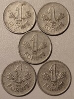 5 db. 1947-os Kossuth címeres 1 Forintos  - 431.