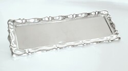 Silver (800) art deco tray with blister rim (425g)