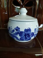 Blue floral ceramic, hand painted
