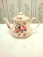 An English Sadler porcelain teapot with a wonderful color scheme and style