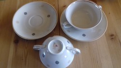 2 Personal teas, soup ketfules csesze