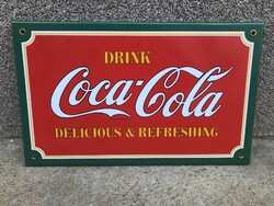 Coca-cola - (zománctábla, zománc tábla)