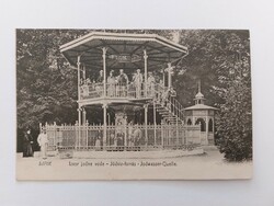 Old postcard 1907 photo postcard Lipik iodine water source