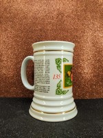 Polish porcelain beer mug