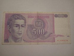 Jugoszlávia 500  Dínár 1992  !