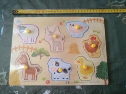 Wooden handle puzzle game, negotiable