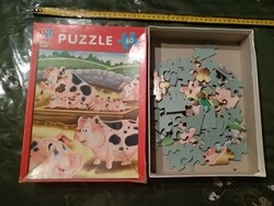 Farm pig puzzle game, negotiable