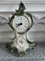 Beautiful faience mantel clock.