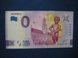 Belgium 0 euro 2022 brussels manneken piss! Rare commemorative paper money! Ouch!