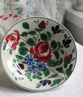 Wilhelmsburg carnation, rose plate, wall plate, wall plate, decorative plate