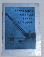 Kavicsbány company product catalog 70s