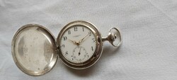 Rarer (54.5 mm) triplet silver eterna pocket watch