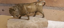 Bronz bölény 14x7 cm
