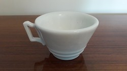 Antik vastag falú porcelán csésze régi fehér kávés bögre 1 db