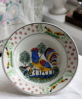 Wilhelmsburg rooster plate, wall bowl, wall plate, decorative plate