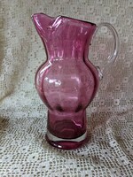Old huta glass jug