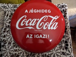 Zománcos kerek Coca-Cola tábla - 40 cm