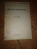 Dedicated to József Tóth: Sándor Sajó. Bp., 1934, István Krautvig's book printing house. Publisher's paper binding