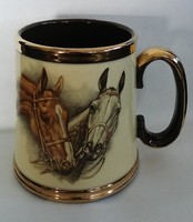 Old English riding mug / small jug (Gibsons Staffordshire England marked)