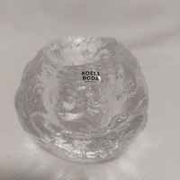 Koszta Boda svèd vastagfalú kristàly üveg mècses! Gyűjtöi darab teljesen hibàtlan !