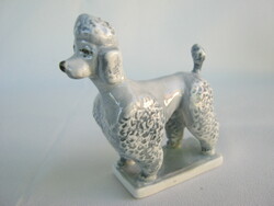 Zsolnay porcelain poodle poodle dog