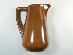 Antique old porcelain - hüttl tivadar budapest - pouring small jug jug milk spout - height: 12.5 cm