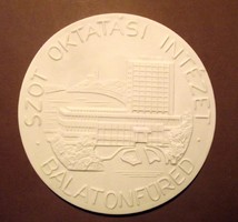 Herend plaque, educational institution -füred hotel balatonfüred