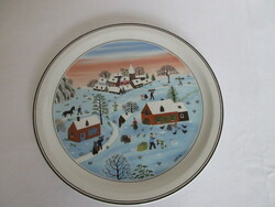 Antique Villeroy & Boch wall plate. Winter from the seasons. Negotiable!