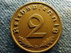 Németország Horogkeresztes 2 birodalmi pfennig 1937 D (id71624)