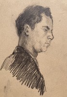 Male profile drawing