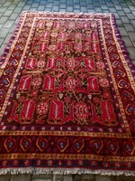 Antique hand-knotted boteh pattern rug for sale